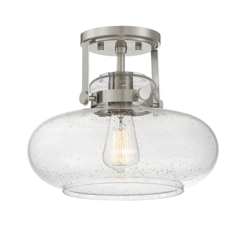 1-Light Ceiling Light in Polished Nickel