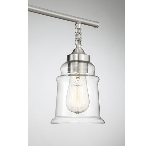 Fuller 3-Light Bathroom Vanity Light in Satin Nickel