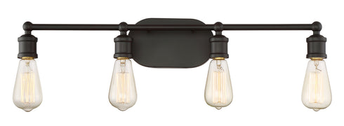 4-Light Bathroom Vanity Light in Oil Rubbed Bronze