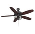 52" 3-Light Ceiling Fan in Brushed Nickel