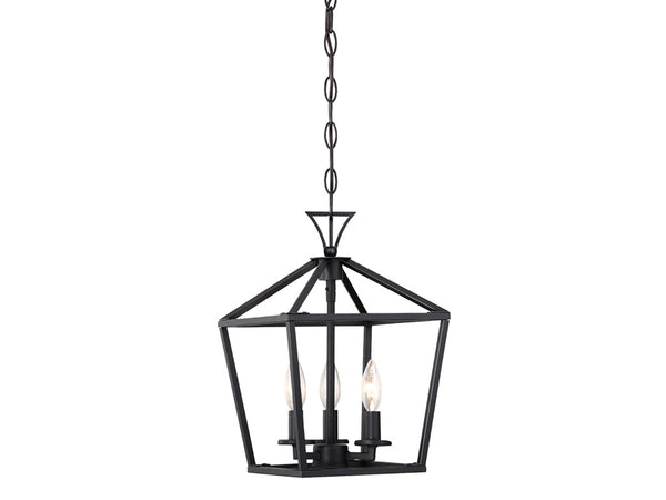 Townsend 3-Light Pendant in Matte Black