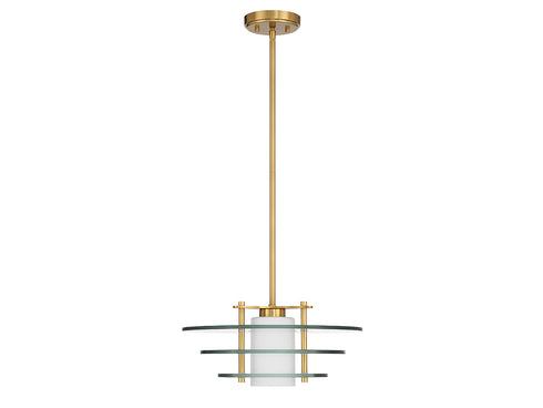 Newell 1-Light Pendant in Warm Brass