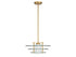 Newell 1-Light Pendant in Warm Brass