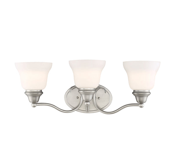 Yates 3-Light Bathroom Vanity Light in Pewter