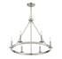 6-Light Chandelier in Matte Black