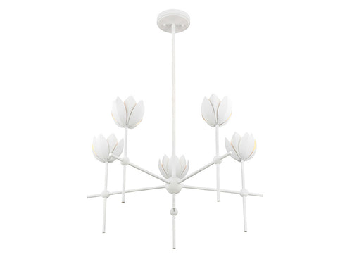 5-Light Chandelier in Matte Black