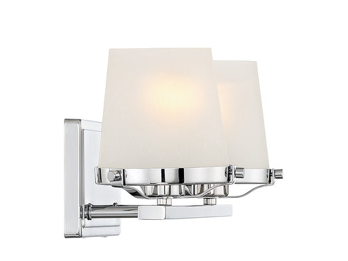 Klein 2-Light Bathroom Vanity Light in Warm Brass