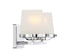 Klein 2-Light Bathroom Vanity Light in Warm Brass