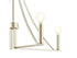 4-Light Chandelier in Brushed Nickel