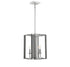 Champlin 4-Light Pendant in Navy with Polished Nickel Accents