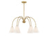 6-Light Chandelier in Matte Black