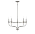 5-Light Chandelier in Matte Black