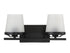 Klein 2-Light Bathroom Vanity Light in Warm Brass