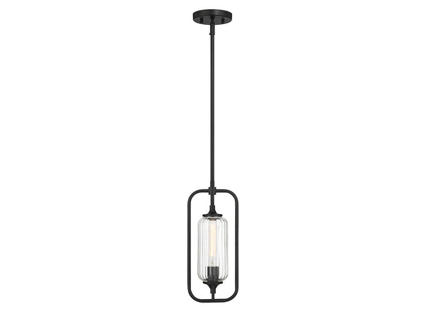 Holton 1-Light Mini-Pendant in Matte Black