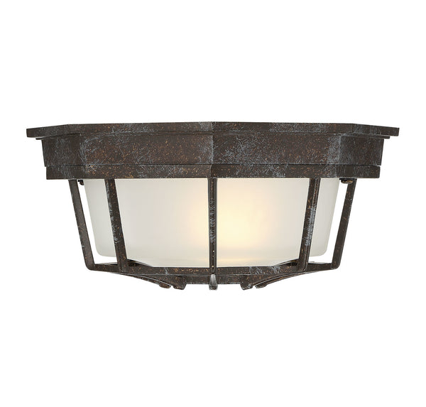 Exterior Collections 1-Light Outdoor Ceiling Light in Rustic Bronze