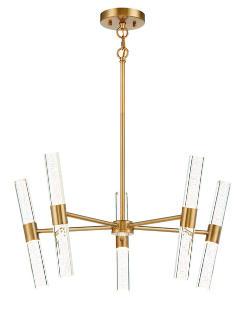 Arlon 10-Light LED Pendant in Warm Brass