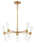 Arlon 10-Light LED Pendant in Warm Brass