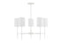 5-Light Chandelier in Bisque White