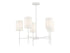 5-Light Chandelier in Bisque White