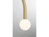 2-Light Chandelier in Natural Brass