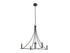 4-Light Chandelier in Brushed Nickel