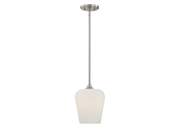 Octave 1-Light Pendant in Satin Nickel