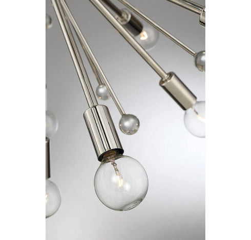 Galea 24-Light Chandelier in
Matte Black