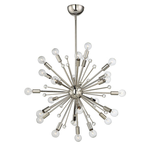 Galea 24-Light Chandelier in
Matte Black