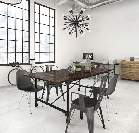 Galea 24-Light Chandelier in
Matte Black