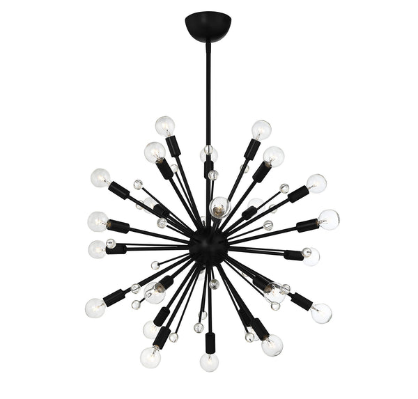 Galea 24-Light Chandelier in
Matte Black