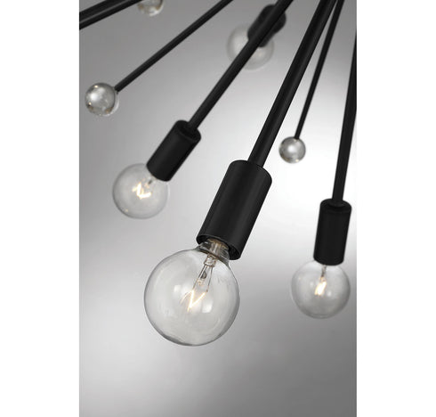 Galea 24-Light Chandelier in
Matte Black
