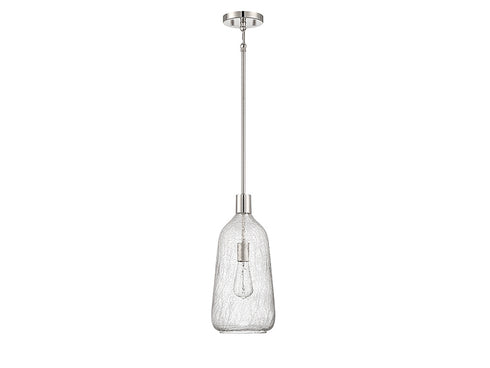 Adair 1-Light Pendant in Polished Nickel