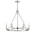 6-Light Chandelier in Matte Black