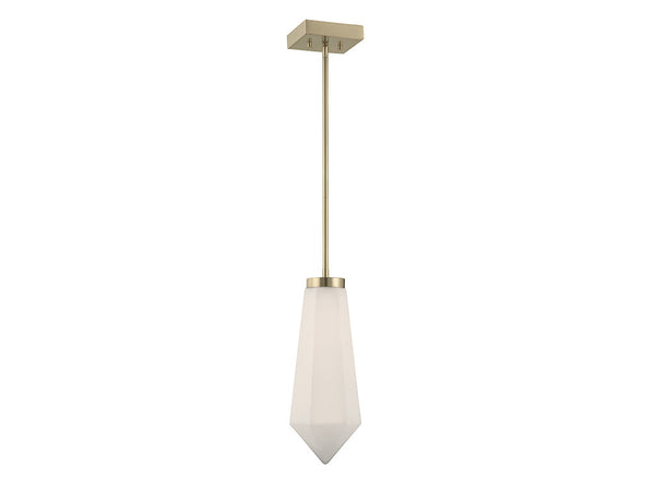 Leland 1-Light Pendant in Noble Brass by Dann Foley