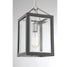 Champlin 1-Light Pendant in Gray with Polished Nickel Accents