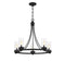 5-Light Chandelier in Matte Black