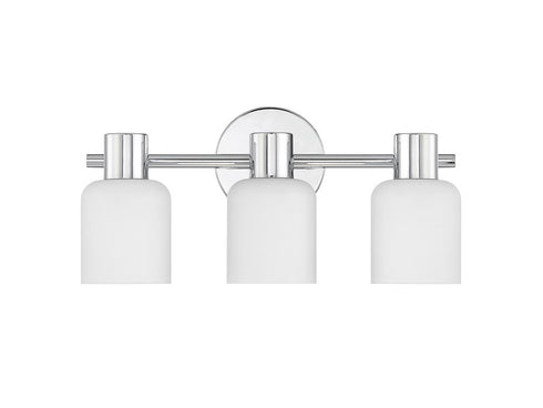 Strand 3-Light Bathroom Vanity Light in Chrome