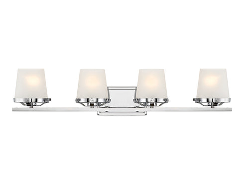 Klein 4-Light Bathroom Vanity Light in Matte Black