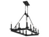 Boylston 12-Light Linear Chandelier in Matte Black