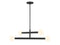 4-Light Chandelier in Matte Black