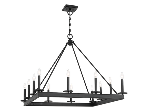 Boylston 12-Light Chandelier in Warm Brass