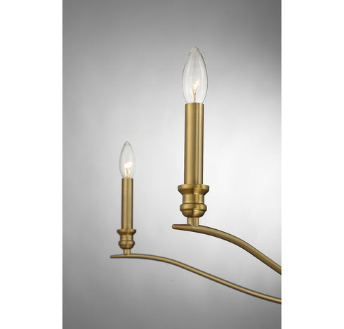 5-Light Chandelier in Polished Nickel