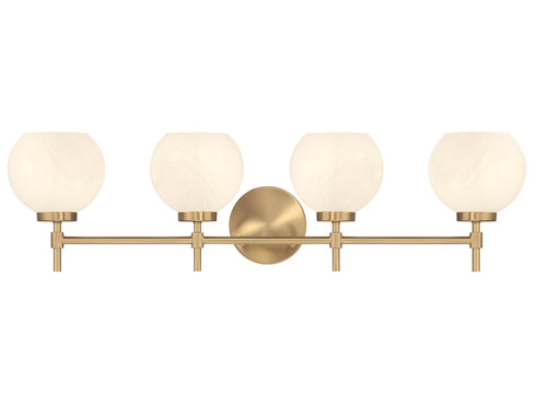 Hannah 4-Light Bathroom Vanity Light in Matte Black