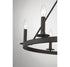 6-Light Chandelier in Matte Black