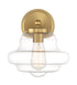 1-Light Wall Sconce in Oil Rubbed Bronze