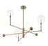 3-Light Chandelier in English Bronze