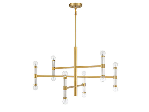 Kingsburg 12-Light Chandelier in Matte Black