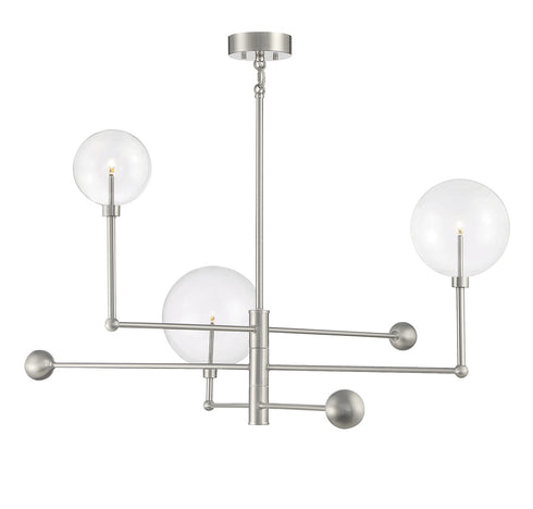 3-Light Chandelier in English Bronze