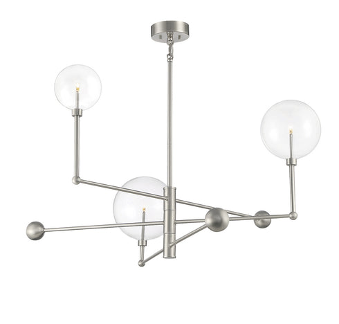 3-Light Chandelier in English Bronze