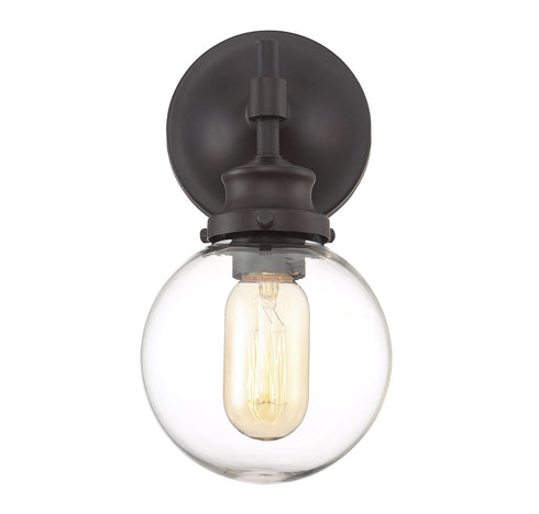 1-Light Wall Sconce in Natural Brass